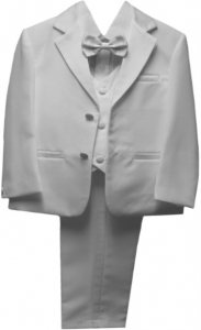 BOYS CHRISTENING TUXEDOS (WHITE)